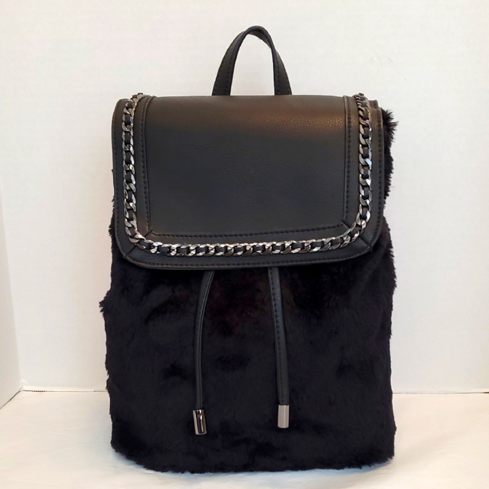 Jessica Simpson Faux Fur Backpack NWOT